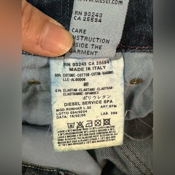 NWT Diesel Vintage Ronhar Bootcut Jeans Sz 29 x 32 Stretch Deadstock - Picture 8 of 12